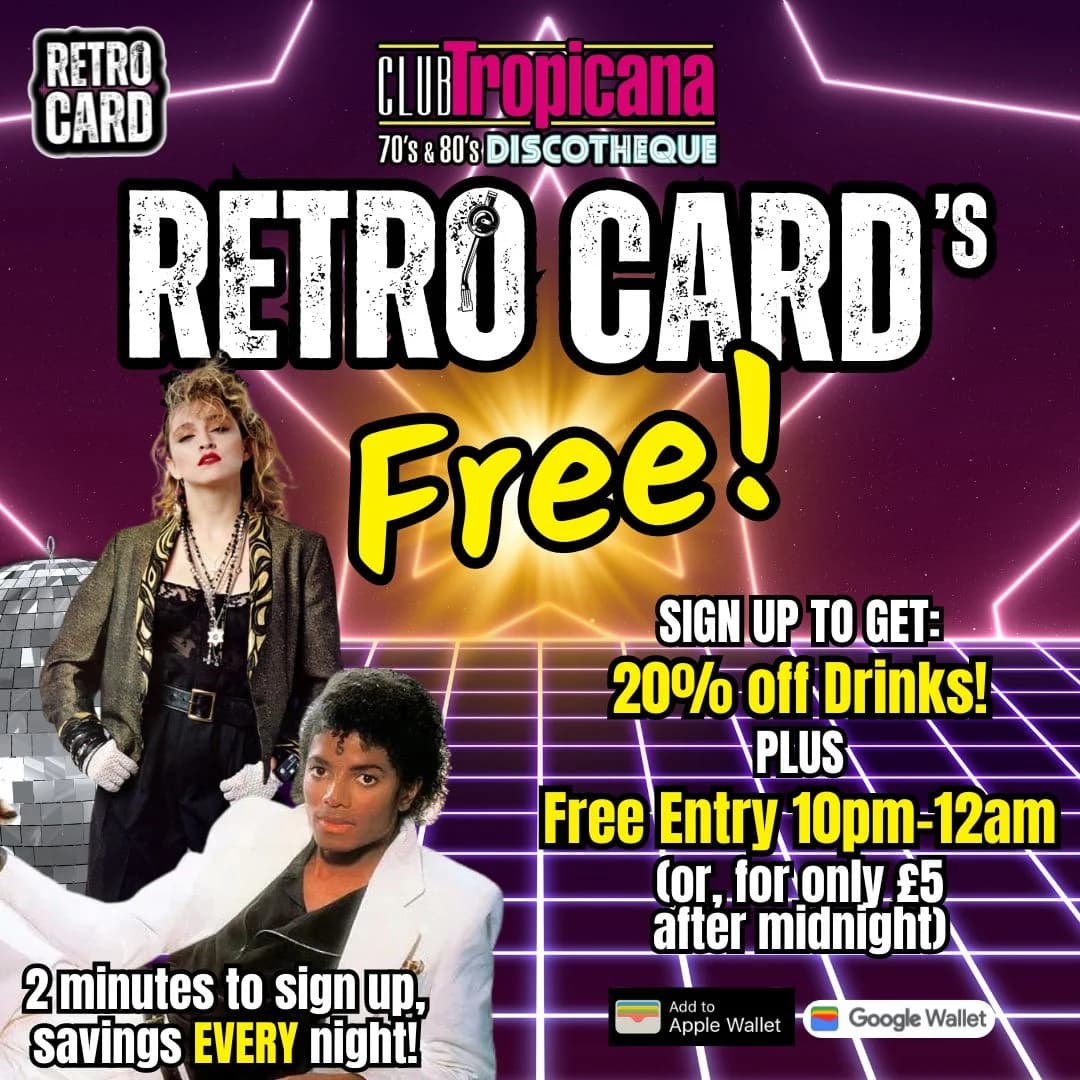 Retro Card membership artwork