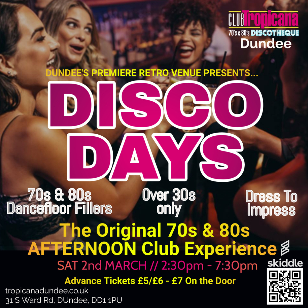 Club Tropicana Nightclub Disco Days Squares Dundee